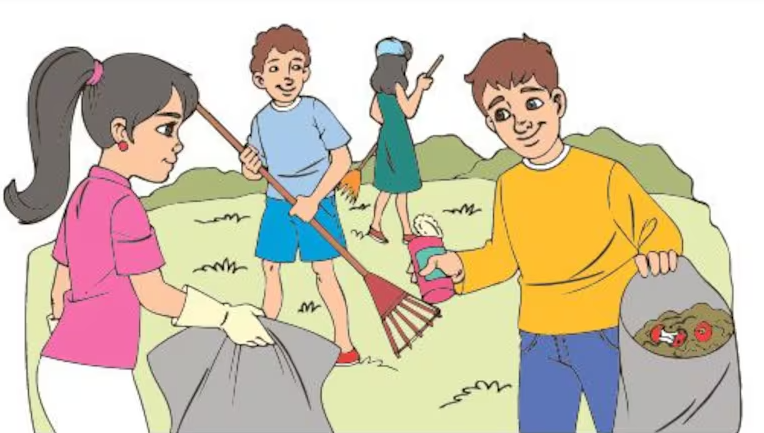 Trabajo comunitario, todos ponen de su parte para un bien mayor.